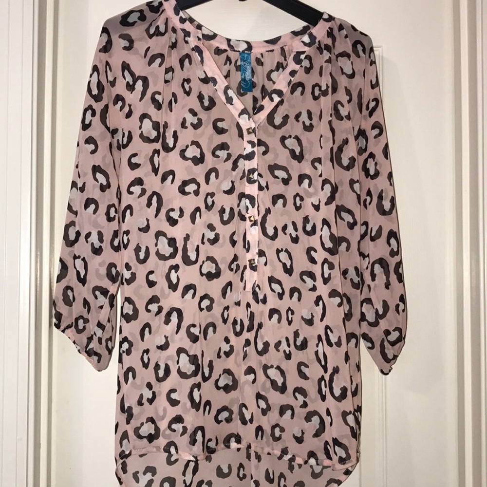 Animal print blouse